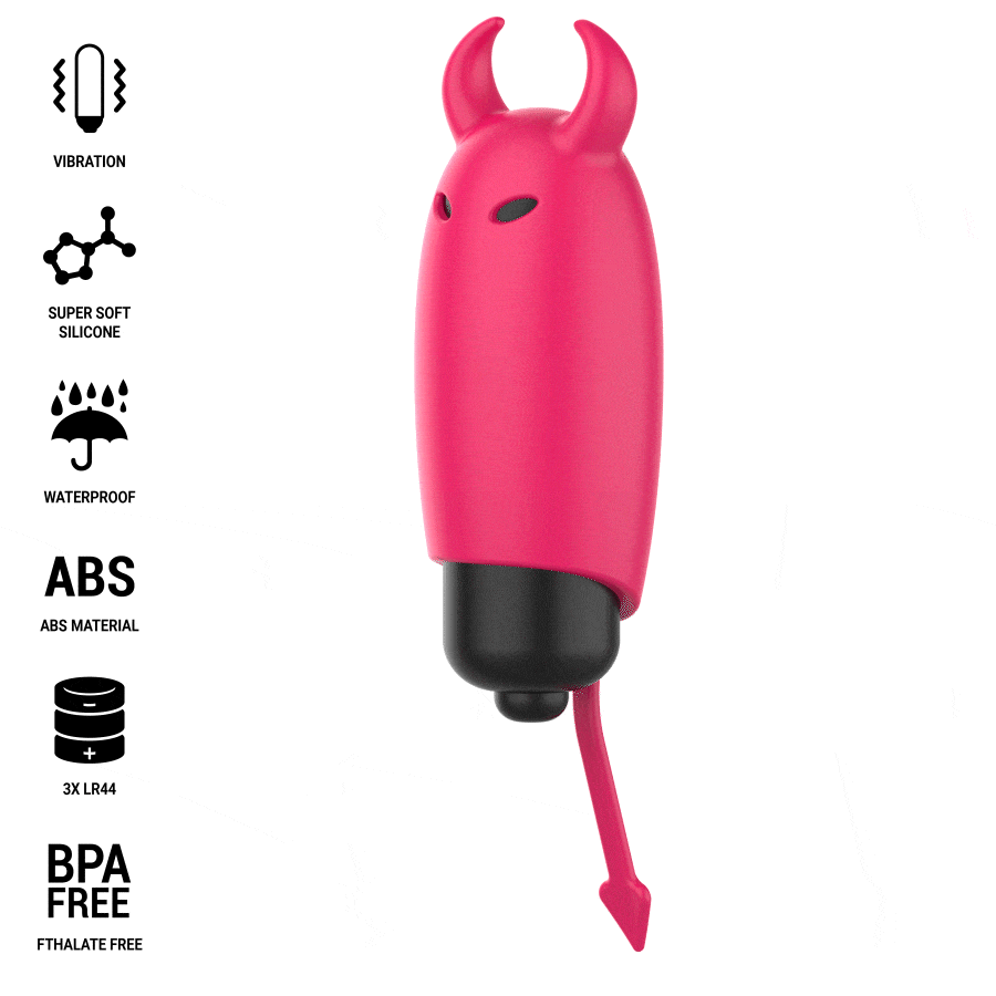 Intense Fun Toys-Scarlet Mini-Bullet mit Vibrationen Dämon Rot 9.3 cm · Vibratoren (Bild 7)