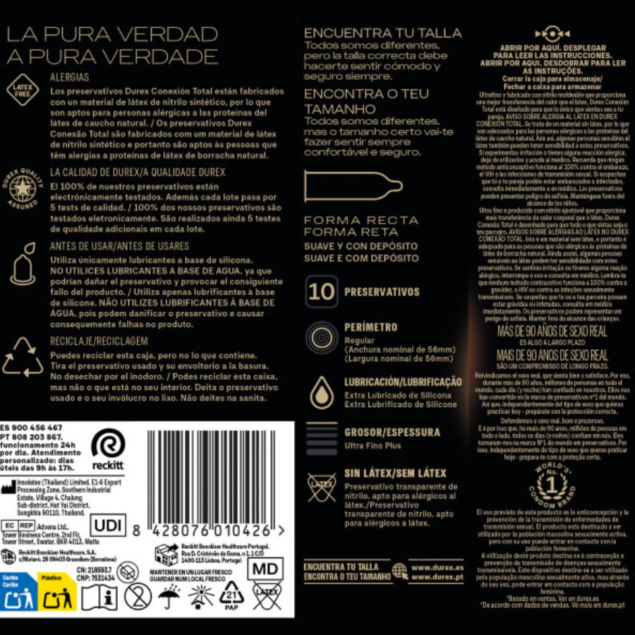 Durex Condoms-Total Connection Xl Ultra Slim Plus ohne Latex · Kondome (Bild 5)