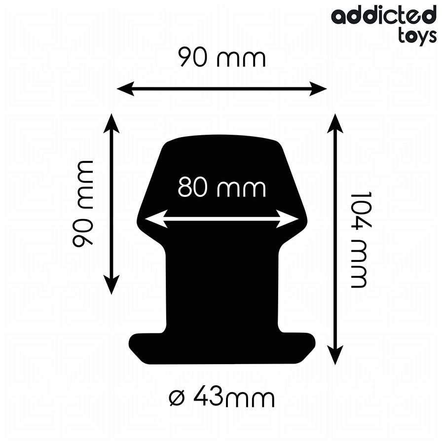 Addicted Toys-Extreme Analplug mit innerem Vakuum, Silikon, Abmessungen · Sextoys (Bild 6)