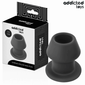 Addicted Toys-Extreme Hohler Analplug Silikon Größe S 7.5 cm