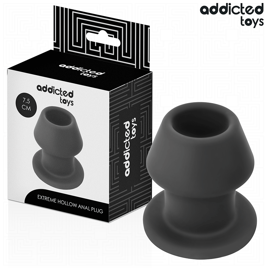 Addicted Toys-Extreme Hohler Analplug Silikon Größe S 7.5 cm