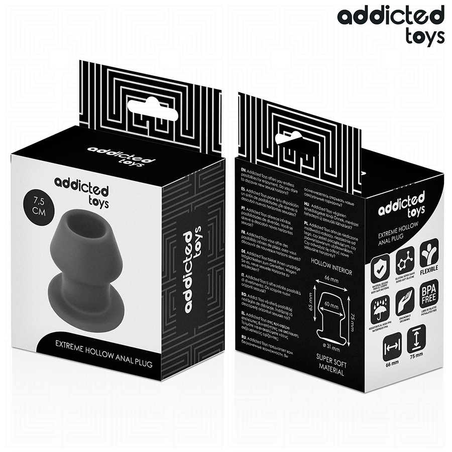 Addicted Toys-Extreme Hollow Anal Plug Silikon Size S 7.5 cm · Sextoys (Bild 7)