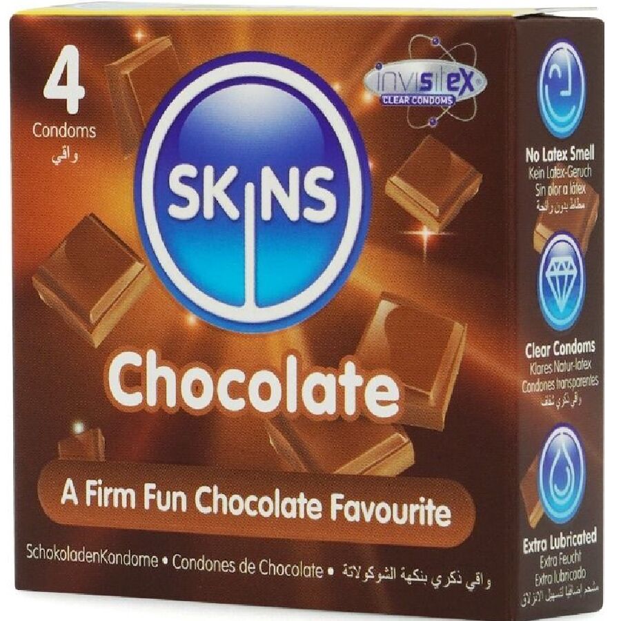 Skins-Condome Premium Schokolade, Set 4 Stk. · Kondome (Bild 4)