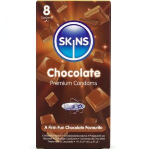 Skins-Paket 8 Kondom Premium mit Schokoladengeschmack · Kondome
