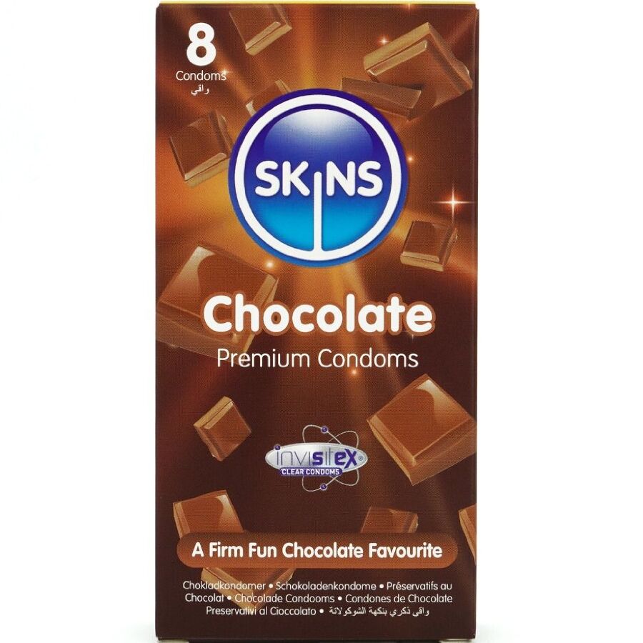 Skins-Paket 8 Kondom Premium mit Schokoladengeschmack · Kondome