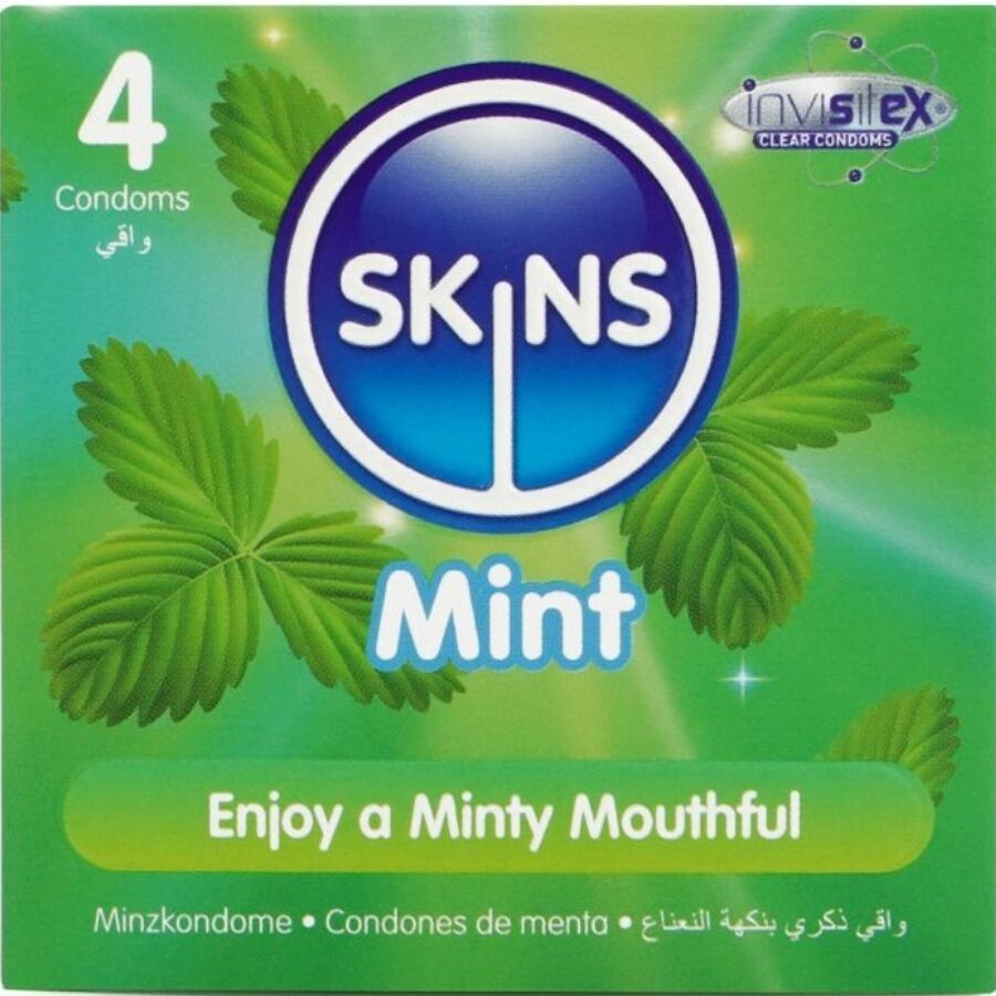 Skins-Mint Premium Kondome 4er-Pack-Latex