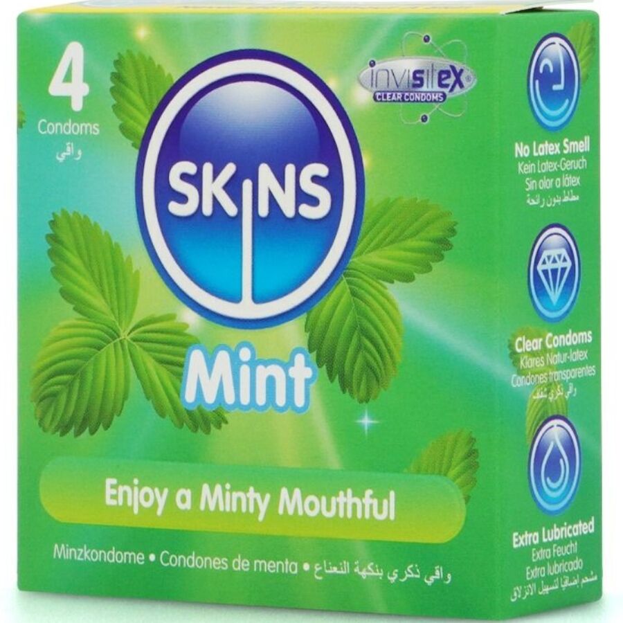 Skins-Mint Premium Kondome 4-Latex-Paket · Kondome (Bild 2)