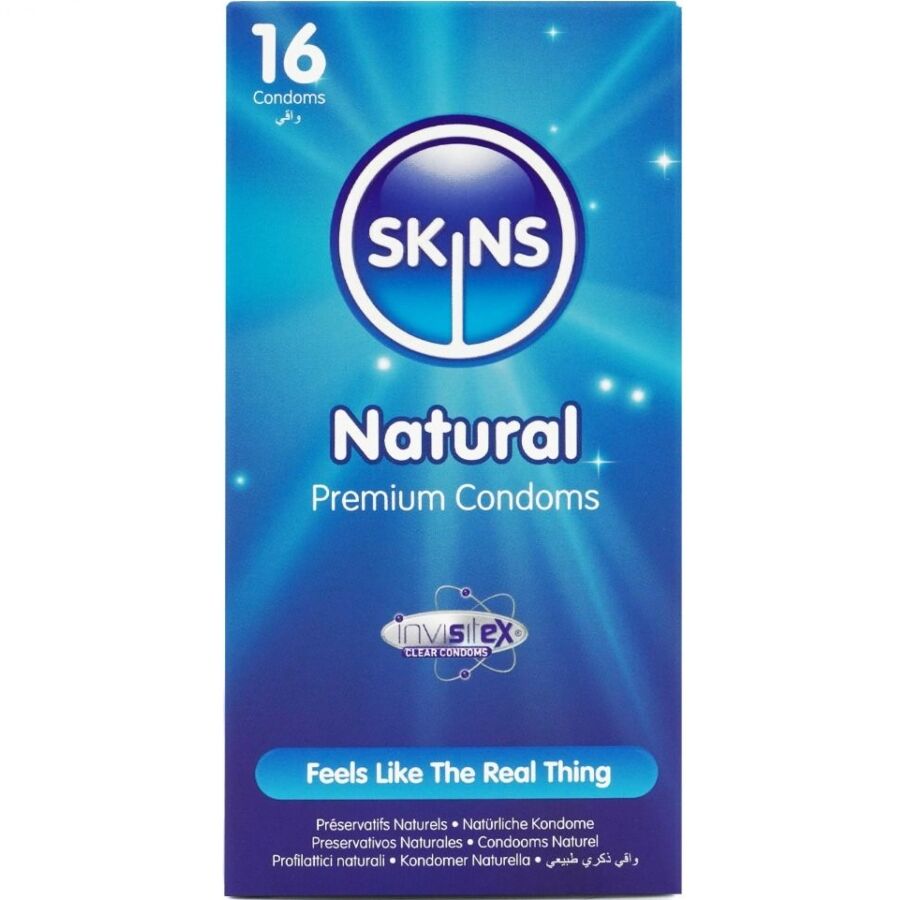 Skins-Natural Premium Kondome 16er-Pack-Latex