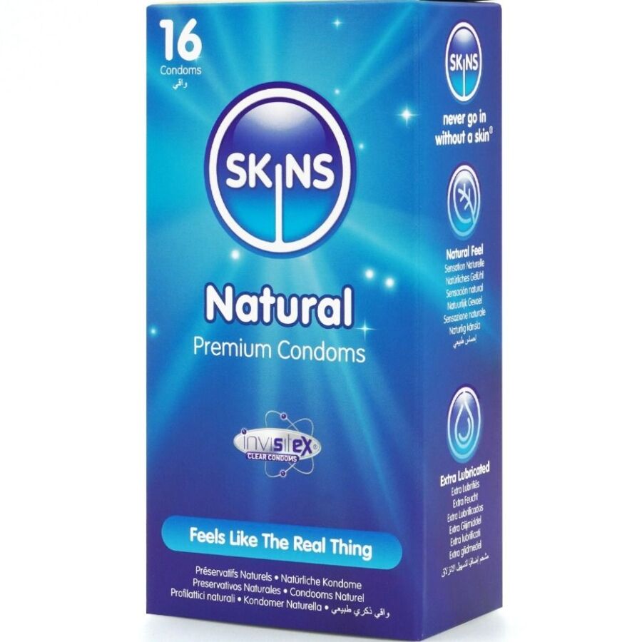 Skins-Natural Premium Kondome Paket 16-Latex · Kondome (Bild 2)