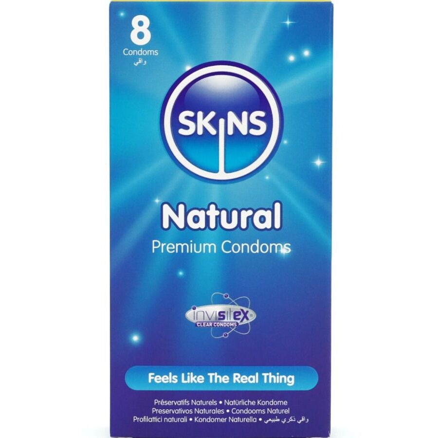 Skins-Natural Premium Kondome 8er-Pack