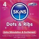 Skins-Dots & Ribs Premium Kondome 4-Latex-Paket · Kondome