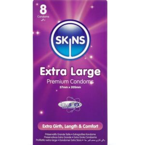 Skins-Extra Large Premium Kondome Paket 8-Latex · Kondome
