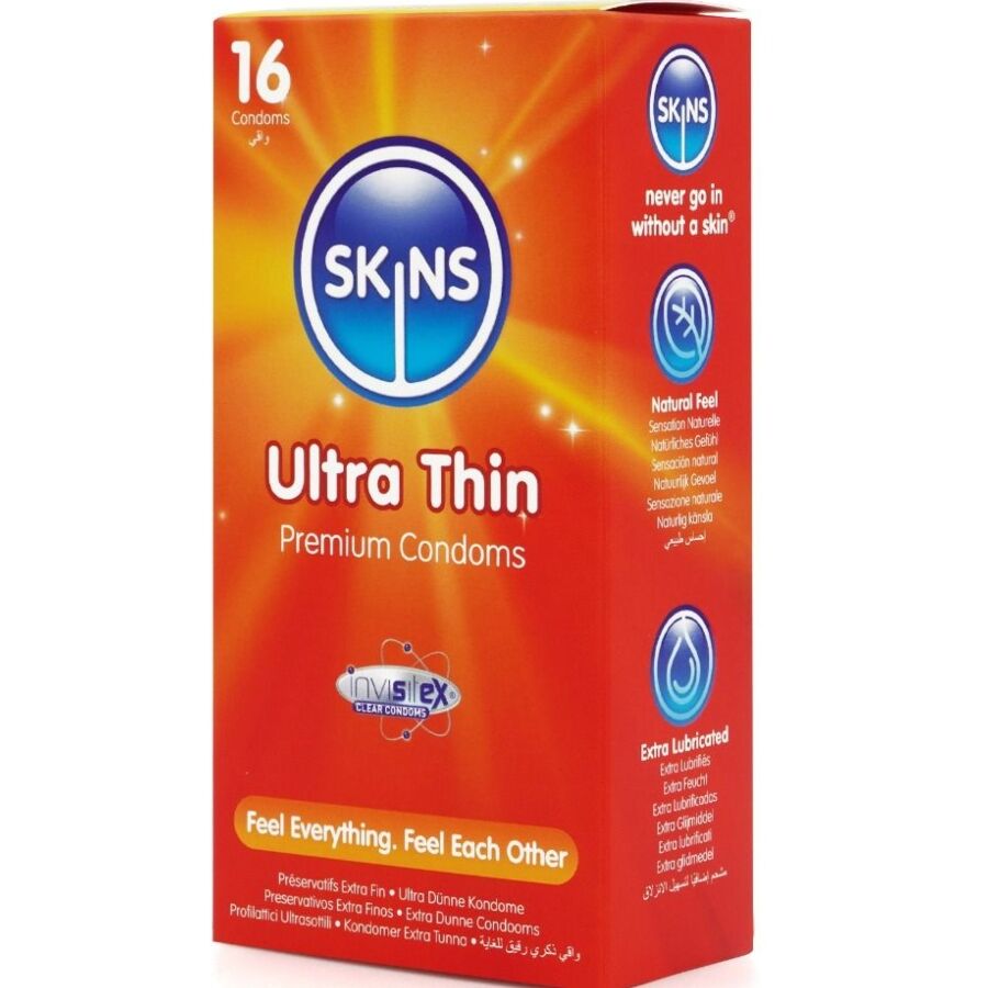 Skins-Paket 16 Kondom Ultra-dünne Premium-Latex · Kondome (Bild 2)
