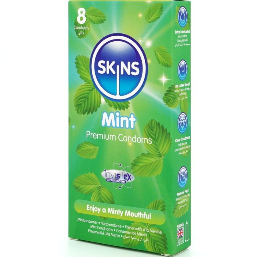 Skins-Mint Premium Kondome Paket 8-Latex · Kondome (Bild 2)