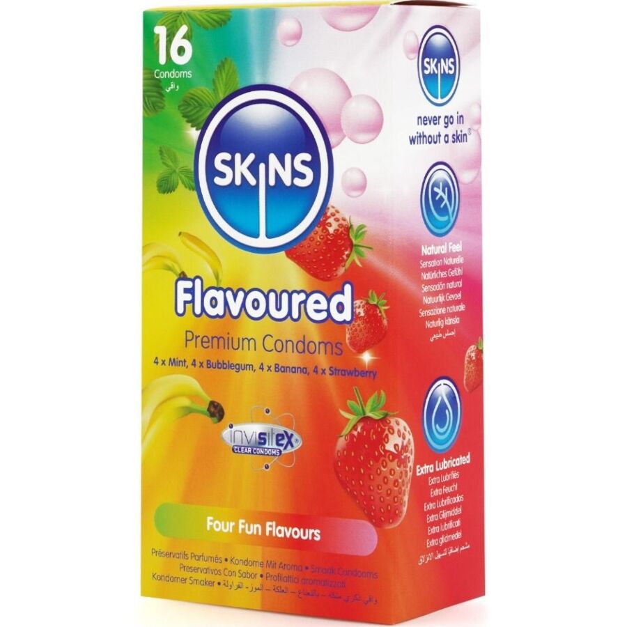 Skins-Kondom Premium-Verpackung mit Multiplo-Aroma, 16 Stk. · Kondome (Bild 2)