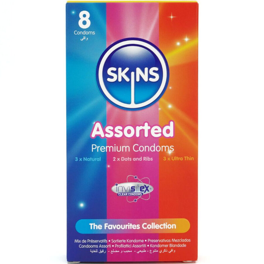 Skins-Premium-Pack Sortierte Kondome 8-Latex