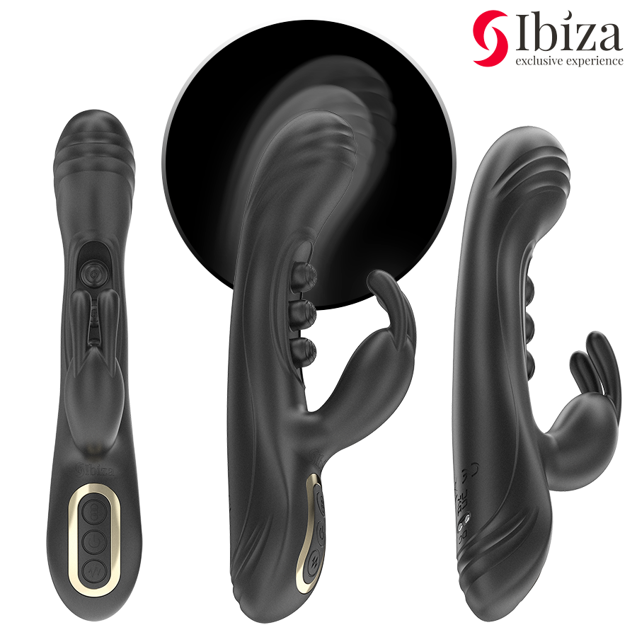 Ibiza Technology-Vibrator Rabbit mit Schaltfläche-Silikon, 7 Geschwindigkeiten · Vibratoren (Bild 4)
