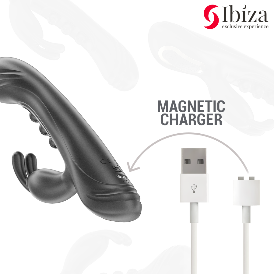 Ibiza Technology-Vibrator Rabbit mit Schaltfläche-Silikon, 7 Geschwindigkeiten · Vibratoren (Bild 6)