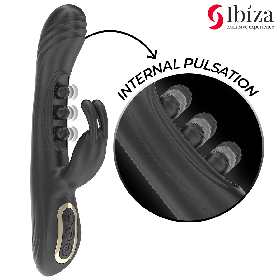Ibiza Technology-Vibrator Rabbit mit Schaltfläche-Silikon, 7 Geschwindigkeiten · Vibratoren (Bild 3)