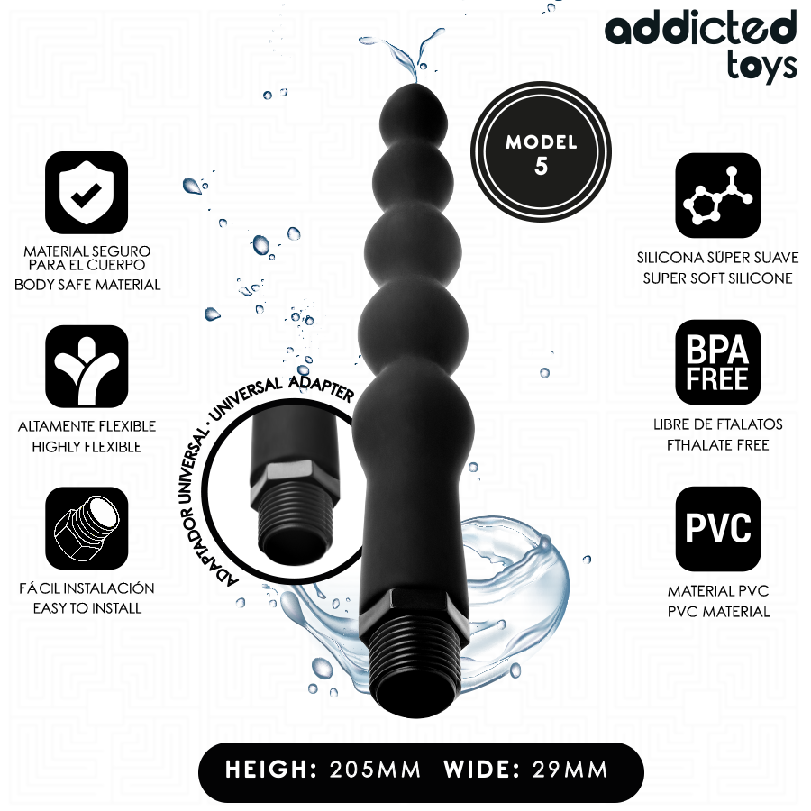 Addicted Toys-Analregner mit Universaladapter 5-Silikon · Sextoys