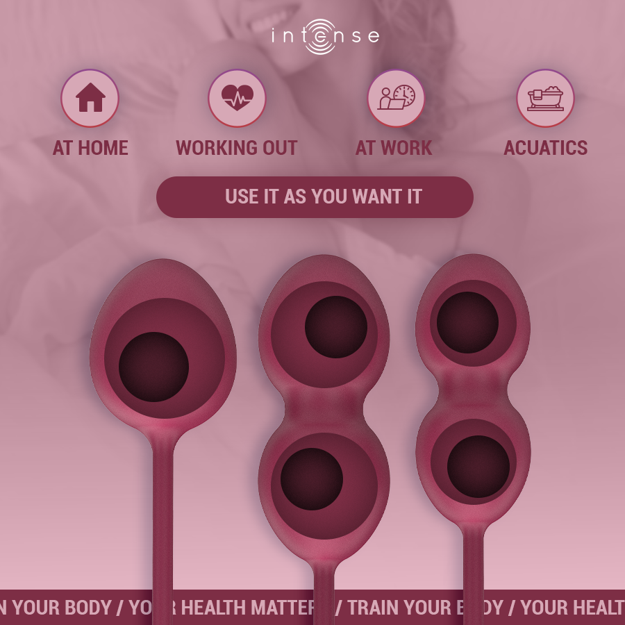 Intense Health Kegel-Charli Kegel Ball Kit Lila-Silikon · Vibratoren (Bild 2)