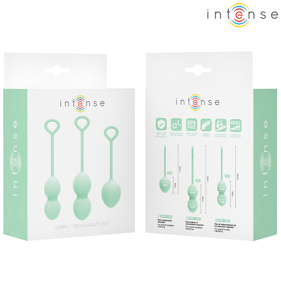 Intense Health Kegel-Charli Kit Liebeskugeln Light Jade · Vibratoren (Bild 5)