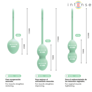 Intense Health Kegel-Charli Kit Liebeskugeln Light Jade · Vibratoren (Bild 7)