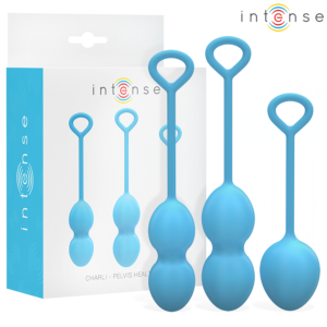 Intense Health Kegel-Charli Kegelkugel-Set Ocean Blue-Silikon