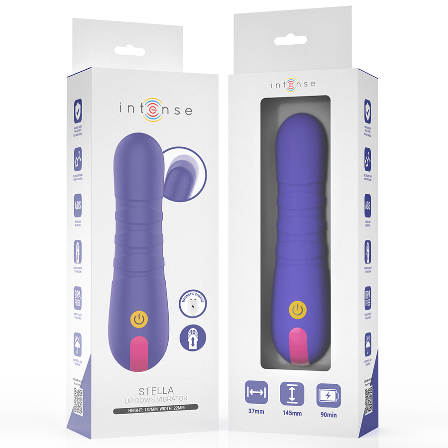Intense Fun Toys-Stella Push Penetration Up Down-Silikon, 10 · Vibratoren (Bild 5)