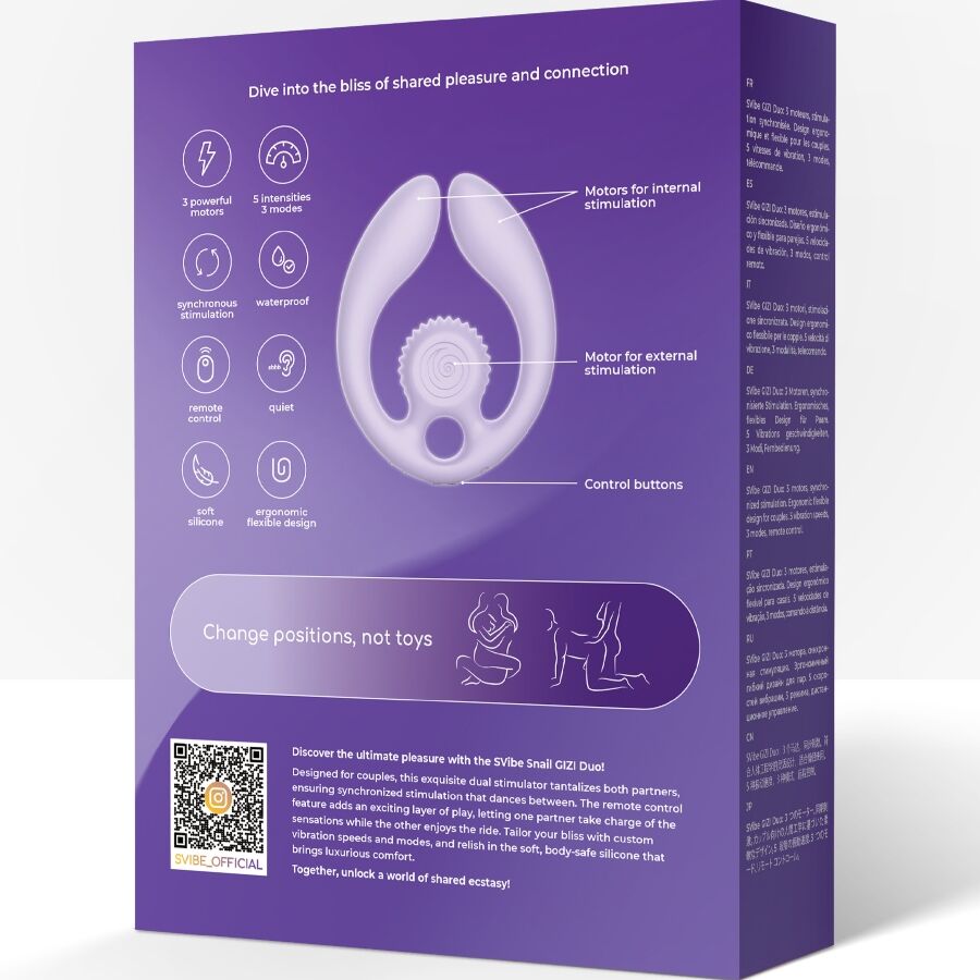 Snail Vibe-Gizi Duo Stimulator für Paare mit Fernbedienung · Vibratoren (Bild 14)