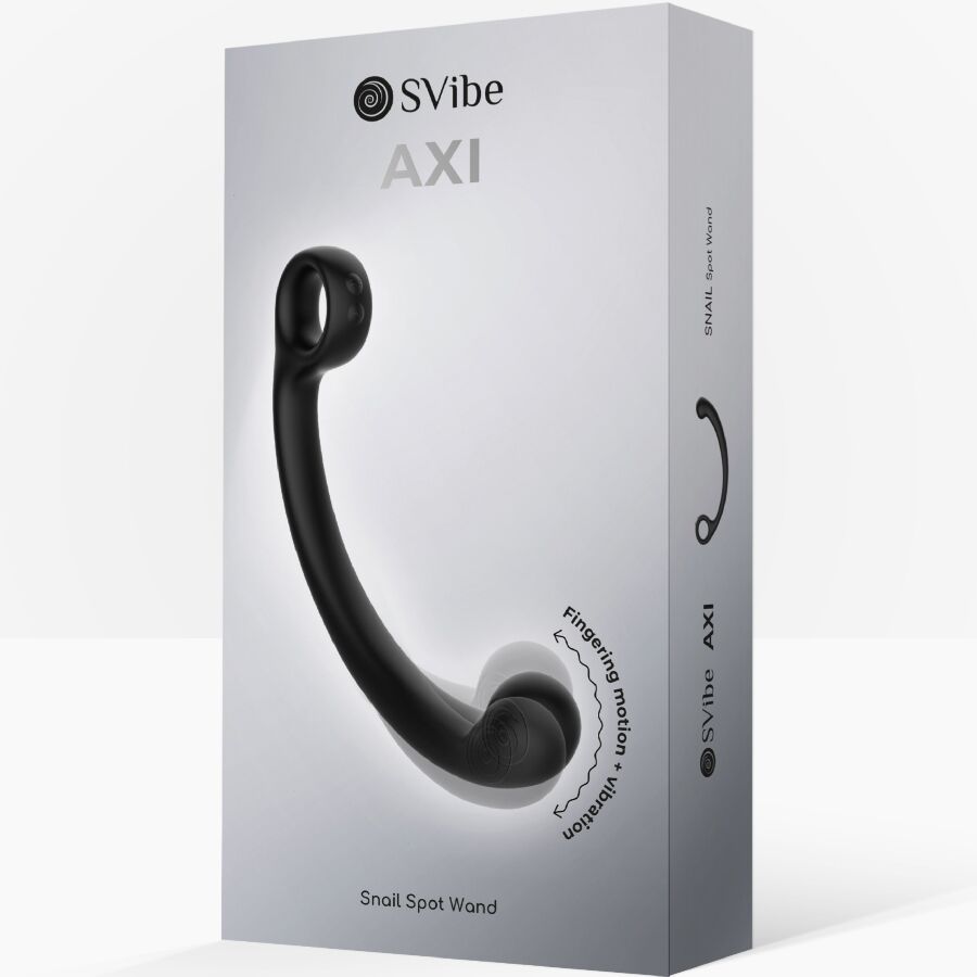Snail Vibe-Axi Vibrator Schwarz-5 Geschwindigkeiten Massagestab, Wasserdicht · Vibratoren (Bild 2)