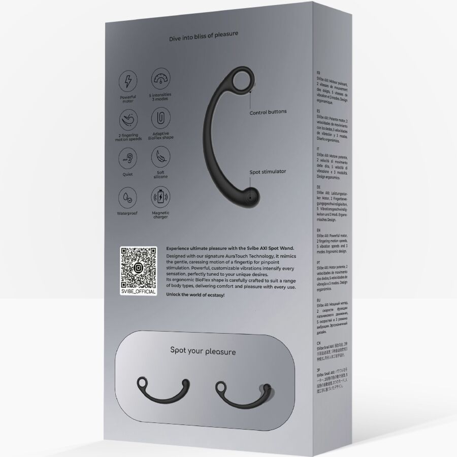 Snail Vibe-Axi Vibrator Schwarz-5 Geschwindigkeiten Massagestab, Wasserdicht · Vibratoren (Bild 3)