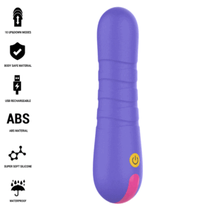 Intense Fun Toys-Stella Push Penetration Up Down-Silikon, 10 · Vibratoren (Bild 7)