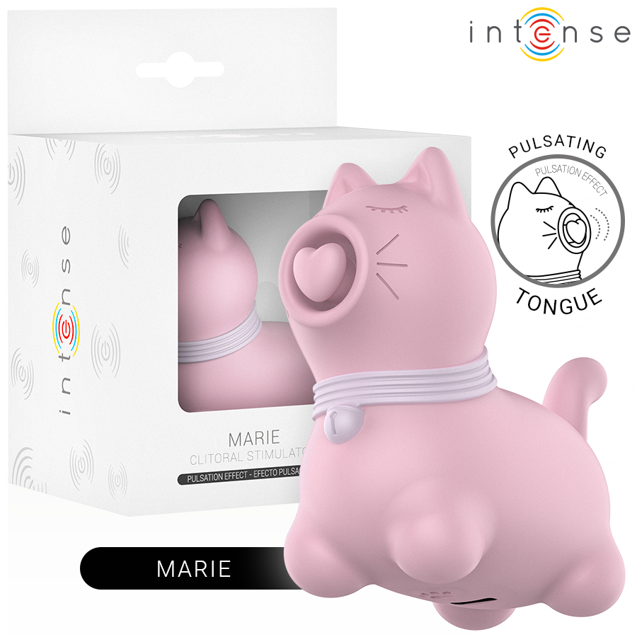 Intense Fun Toys-Marie Pink Stimulator in Zungenform mit Effekt
