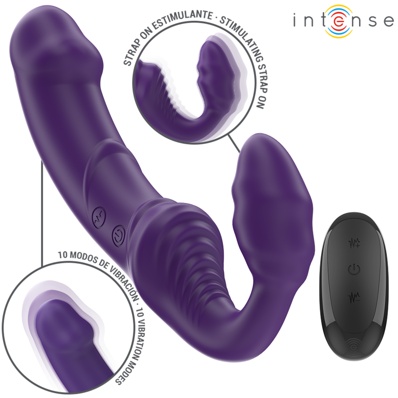Intense Remote Control-Jill Double Vibrator 20 cm Lila · Vibratoren (Bild 2)