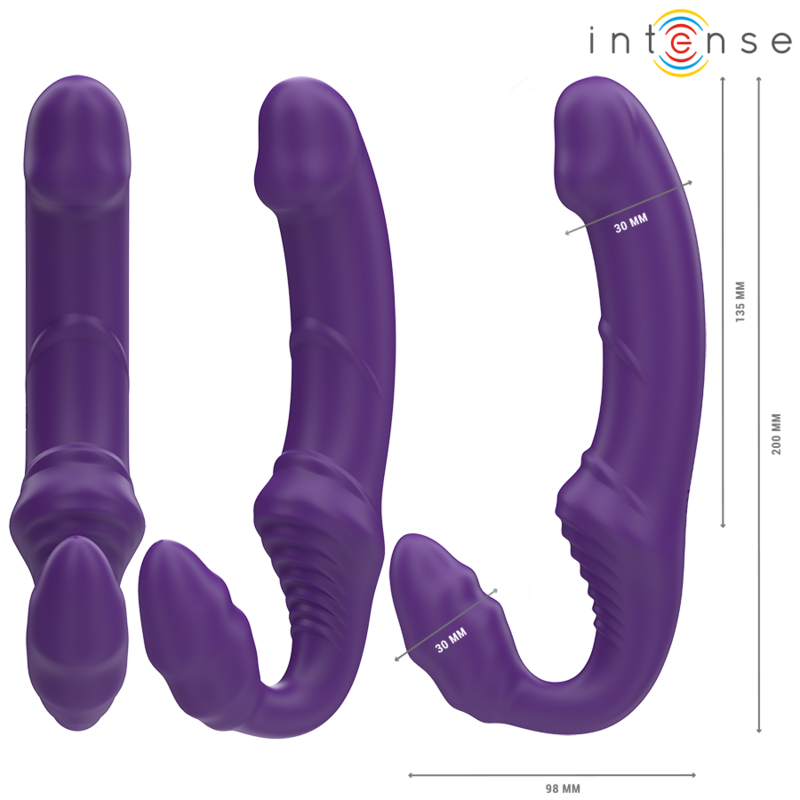 Intense Remote Control-Jill Double Vibrator 20 cm Lila · Vibratoren (Bild 3)