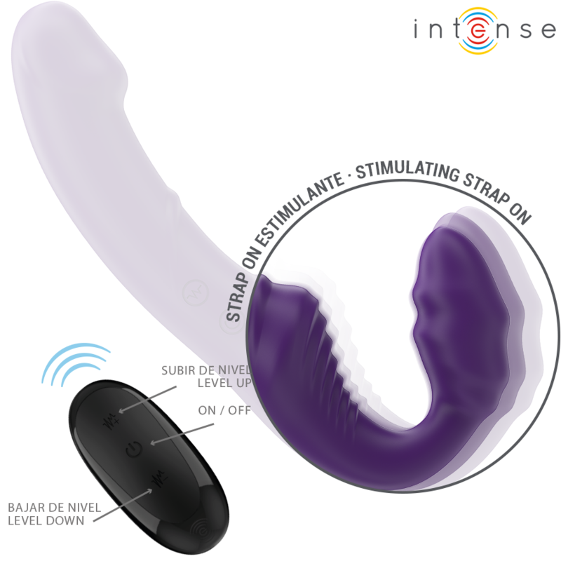 Intense Remote Control-Jill Double Vibrator 20 cm Lila · Vibratoren (Bild 4)
