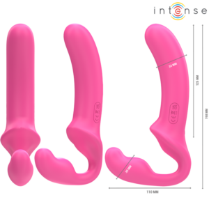 Intense Remote Control-Amy Doppel Vibrator 20 cm Rosa · Vibratoren (Bild 3)