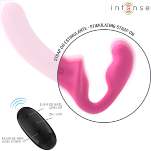 Intense Remote Control-Amy Doppel Vibrator 20 cm Rosa · Vibratoren (Bild 4)