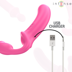 Intense Remote Control-Amy Doppel Vibrator 20 cm Rosa · Vibratoren (Bild 7)
