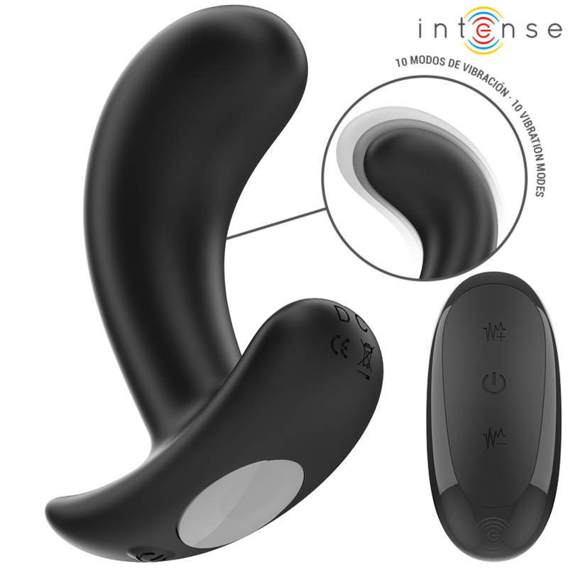 Intense Anal Toys-Chandler Analplug 10 Schwarz Vibrationen · Sextoys (Bild 2)