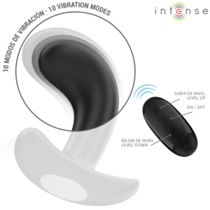Intense Anal Toys-Chandler Analplug 10 Schwarz Vibrationen · Sextoys (Bild 5)