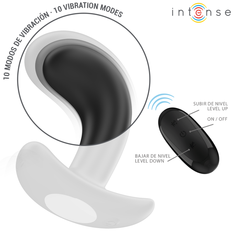 Intense Anal Toys-Chandler Analplug 10 Schwarz Vibrationen · Sextoys (Bild 5)