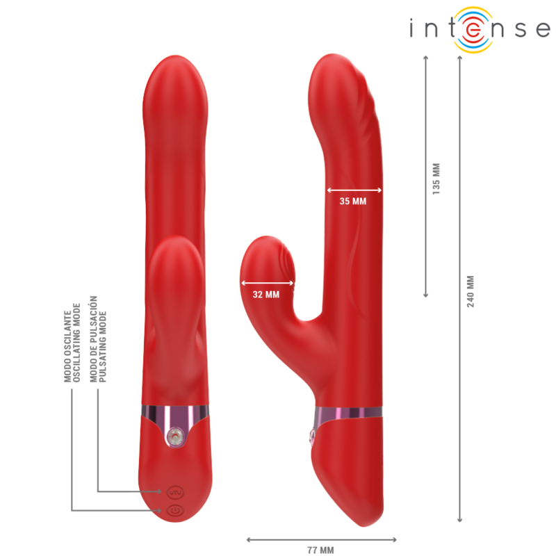 Intense High Tech-Lele Vibrator Rotationsmultifunktion · Vibratoren (Bild 3)