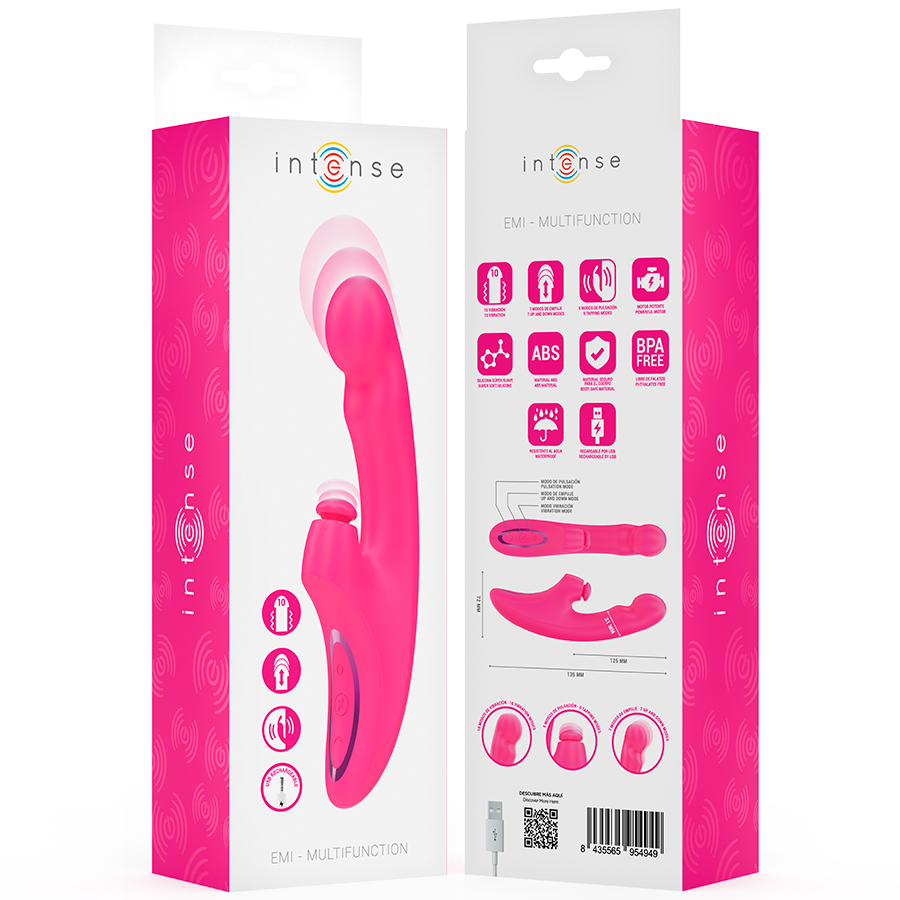 Intense High Tech-Emi Vibrator 13,5 cm Multifunktion 3-in-1 10 · Vibratoren (Bild 8)
