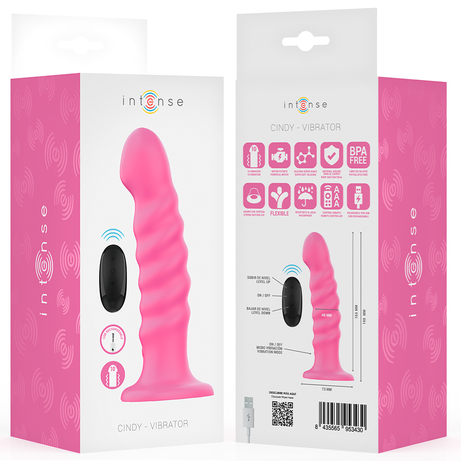 Intense Remote Control-Cindy Vibrator Größe L Design Spirale · Vibratoren (Bild 8)