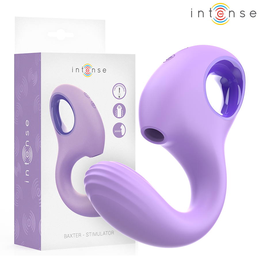 Intense High Tech-Baxter Vibrator & Stimulator Lila-Silikon · Vibratoren