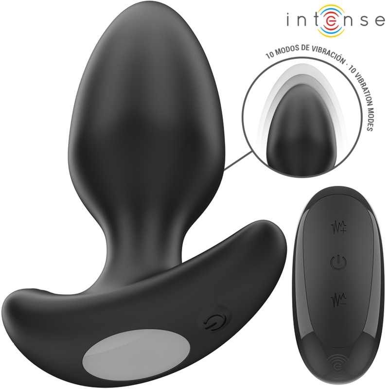Intense Anal Toys-Joey Analplug 10 Schwarz Vibrationen · Sextoys (Bild 2)