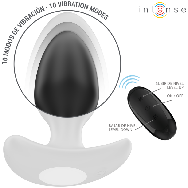 Intense Anal Toys-Joey Analplug 10 Schwarz Vibrationen · Sextoys (Bild 5)