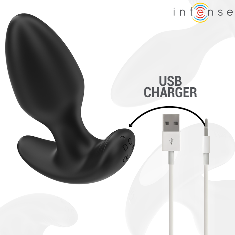 Intense Anal Toys-Joey Analplug 10 Schwarz Vibrationen · Sextoys (Bild 6)